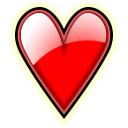 love, Heart, valentine LemonChiffon icon