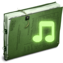 music DarkOliveGreen icon