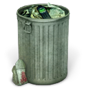 recycle bin, Full, Trash DimGray icon