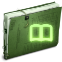 Library DarkOliveGreen icon