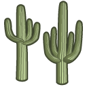 Cactus, saguaro Black icon
