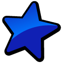 star, bookmark, Favourite, Blue Black icon