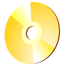 Dvd, disc Khaki icon
