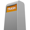 Trash, recycle bin DarkGray icon