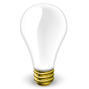 Blank, Light bulb, Empty WhiteSmoke icon