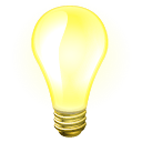 Full, Light bulb LemonChiffon icon