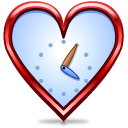 valentine, history, Heart, time, love Lavender icon