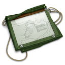 case, Map DarkOliveGreen icon