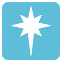 north, star, Favourite, bookmark MediumTurquoise icon
