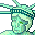 Liberty, Statue Aquamarine icon