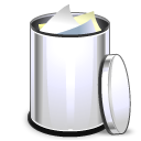 recycle bin, Full, Trash Lavender icon