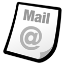 mail to Black icon