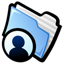 Folder, profile, people, Account, user, Human Black icon