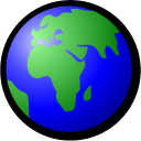 planet, world, globe, earth Black icon