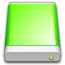 drive, lime GreenYellow icon