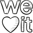 Heart, love, social network, Logo, logotype, social media Black icon