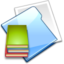 Folder, Library LightSkyBlue icon
