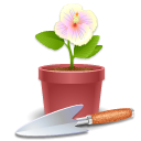 flowerpot IndianRed icon