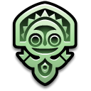 jade, polynesian, Mascot Black icon