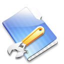 Folder, Application Black icon