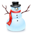snowman LightCyan icon