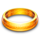 One, ring Black icon