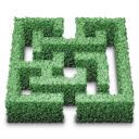 Labyrinth, hedge DarkSeaGreen icon