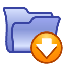 Folder, drop, Box LightSteelBlue icon
