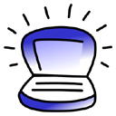 indigo, Ibook Black icon