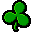 green, Clover Black icon