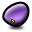 bean, purple Black icon