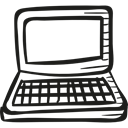 Laptop Screen, Laptop, laptop computer, technology, Open Laptop, Keyboard, Computer Black icon