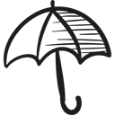 Rain, rainy, raining, Umbrella, weather, Winter Season Black icon