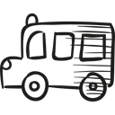 Ambulance, vehicle, Automobile, transport, Public transport, Bus Black icon
