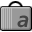 suitcase, Font DarkGray icon