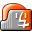 tangerine, system DarkGray icon