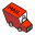 truck, Automobile, transport, envelop, Message, transportation, mail, vehicle, Little, Email, Letter, red Icon