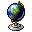 globe, planet, world, earth Black icon