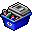 Full, Bin, recycle MediumBlue icon