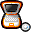 power, tangerine, supply, Ibook Black icon