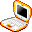 tangerine, off, Ibook Icon