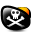 pirate, flag Black icon