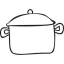 Kitchen Pack, Pots, Kitchen Utensil, Kitchen Utensils, Kitchen Tools Black icon