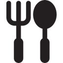 Restaurant, Eating, kitchen, utensil, meal, Eat Black icon