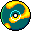 green, Cdrom Teal icon