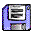 Diskette MediumPurple icon