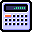 Calc, calculator, calculation Lavender icon