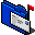 mail box, Folder Black icon