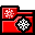 Folder, winter Red icon