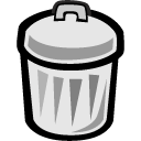 Trash, recycle bin Gainsboro icon